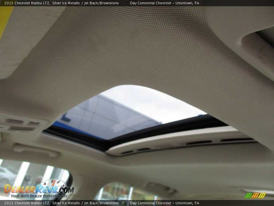 2013 Chevrolet Malibu LTZ Silver Ice Metallic / Jet Black/Brownstone Photo #21