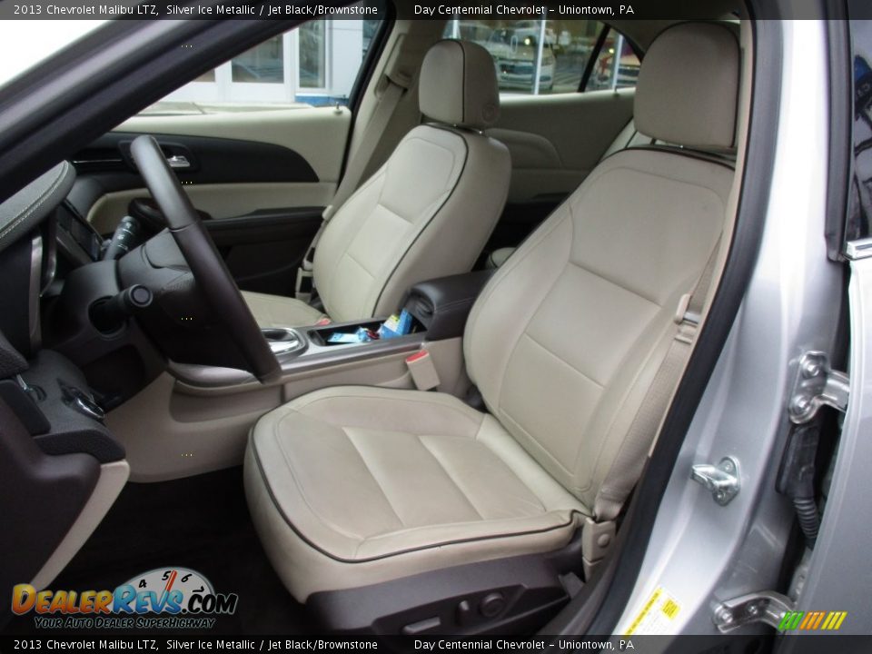 2013 Chevrolet Malibu LTZ Silver Ice Metallic / Jet Black/Brownstone Photo #22
