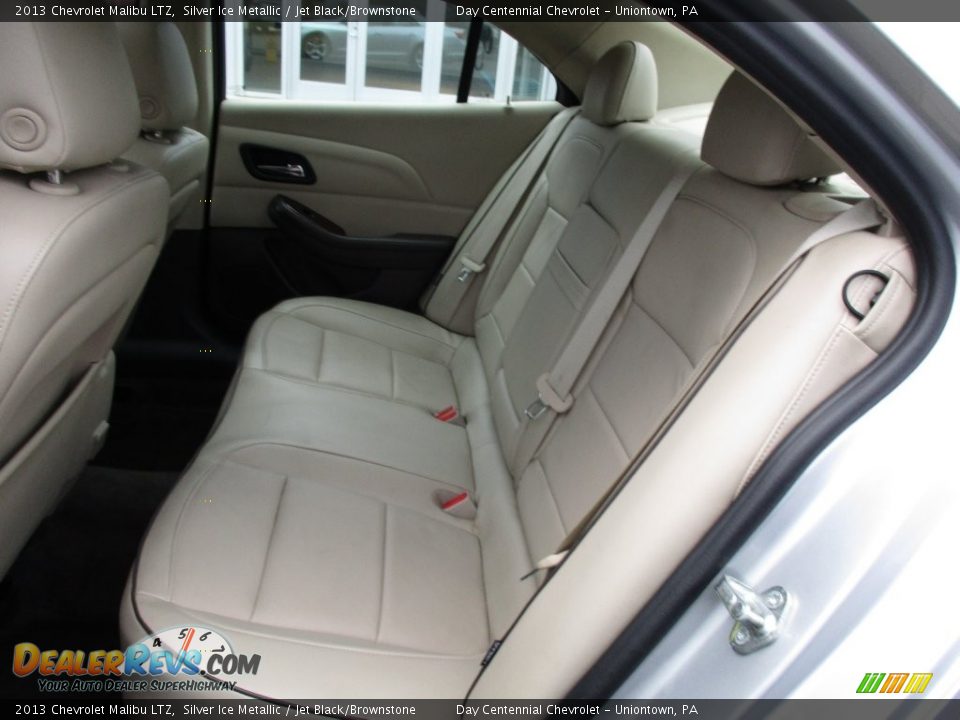 2013 Chevrolet Malibu LTZ Silver Ice Metallic / Jet Black/Brownstone Photo #24