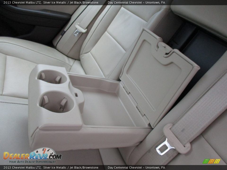 2013 Chevrolet Malibu LTZ Silver Ice Metallic / Jet Black/Brownstone Photo #25