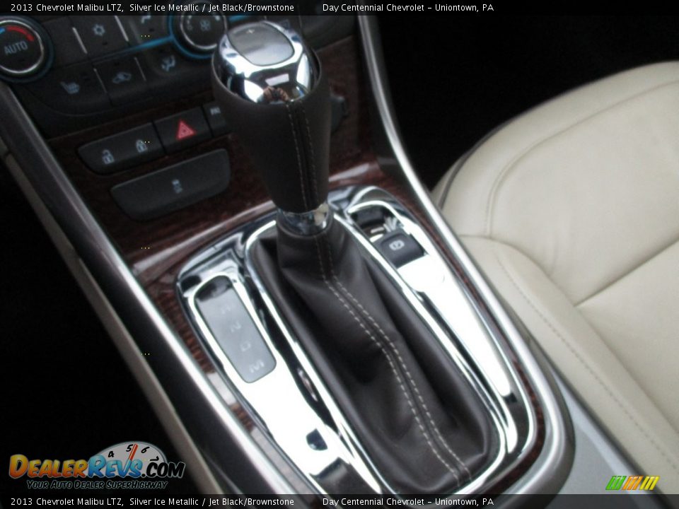 2013 Chevrolet Malibu LTZ Silver Ice Metallic / Jet Black/Brownstone Photo #27