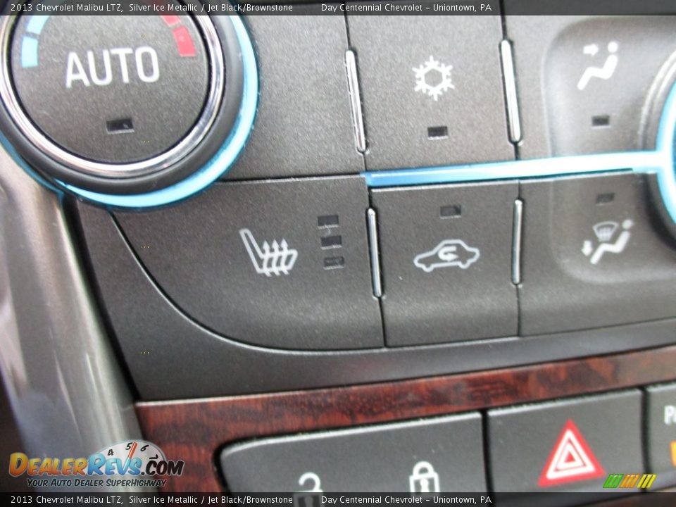 2013 Chevrolet Malibu LTZ Silver Ice Metallic / Jet Black/Brownstone Photo #28