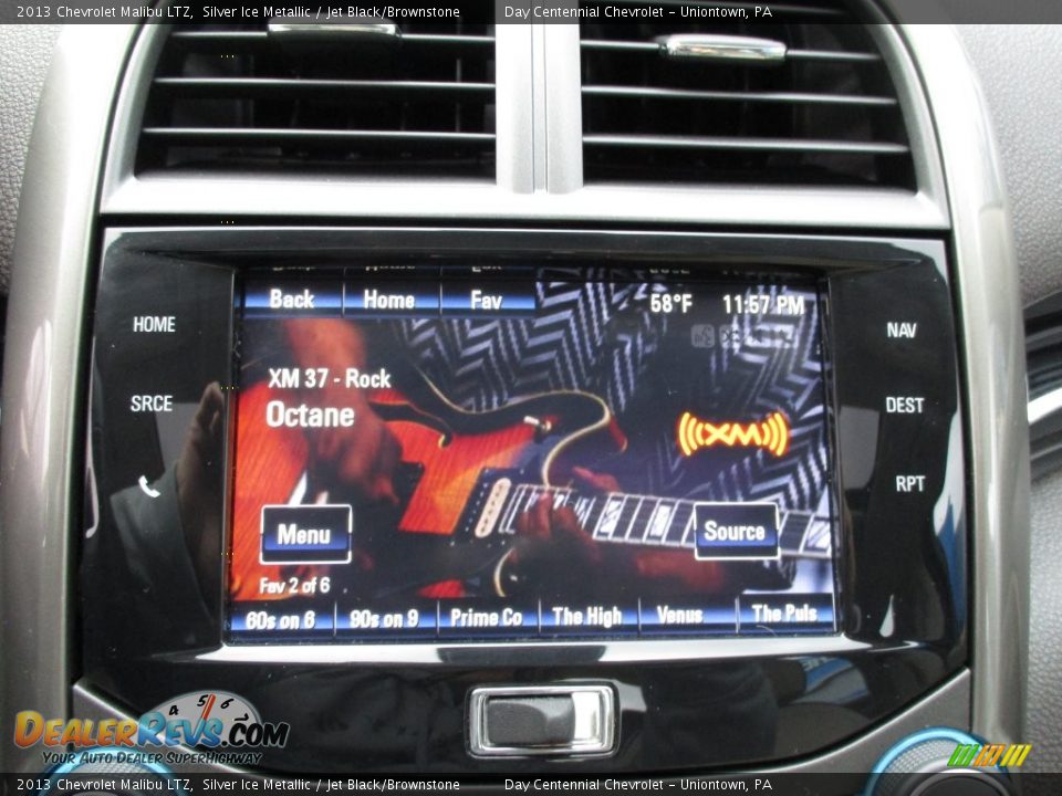 2013 Chevrolet Malibu LTZ Silver Ice Metallic / Jet Black/Brownstone Photo #31
