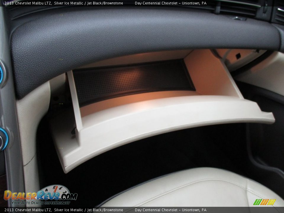 2013 Chevrolet Malibu LTZ Silver Ice Metallic / Jet Black/Brownstone Photo #36