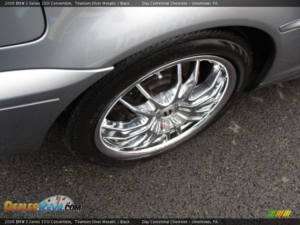 2006 BMW 3 Series 330i Convertible Titanium Silver Metallic / Black Photo #8