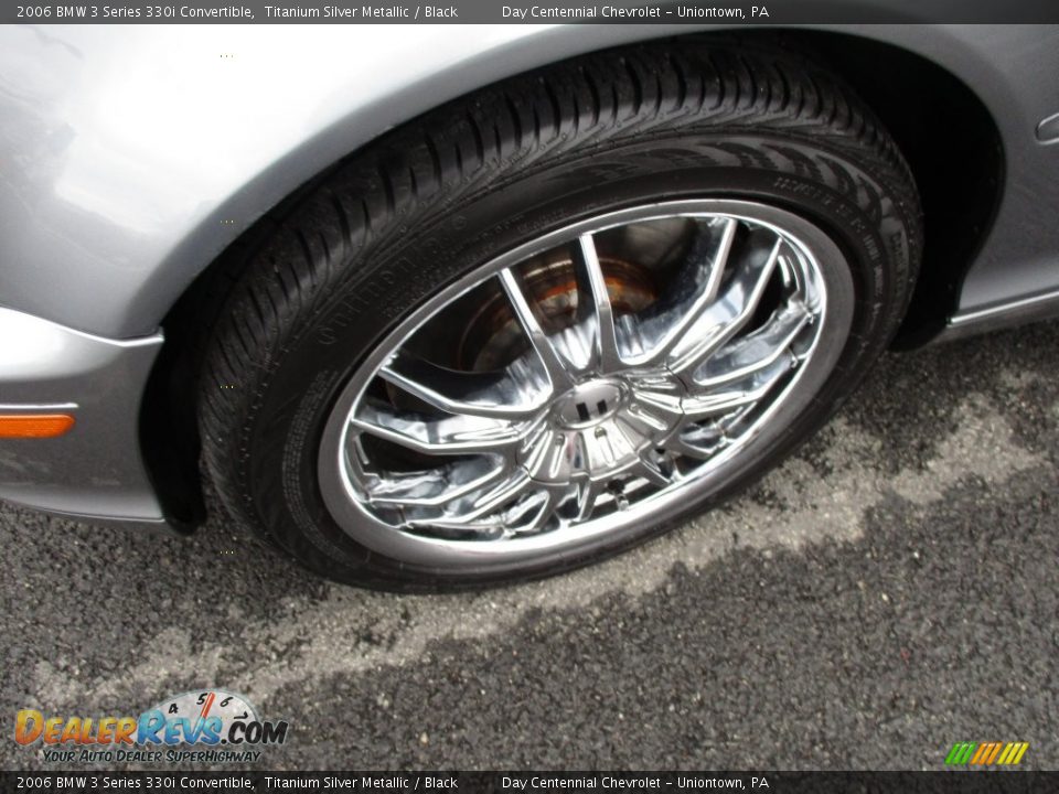 2006 BMW 3 Series 330i Convertible Titanium Silver Metallic / Black Photo #14