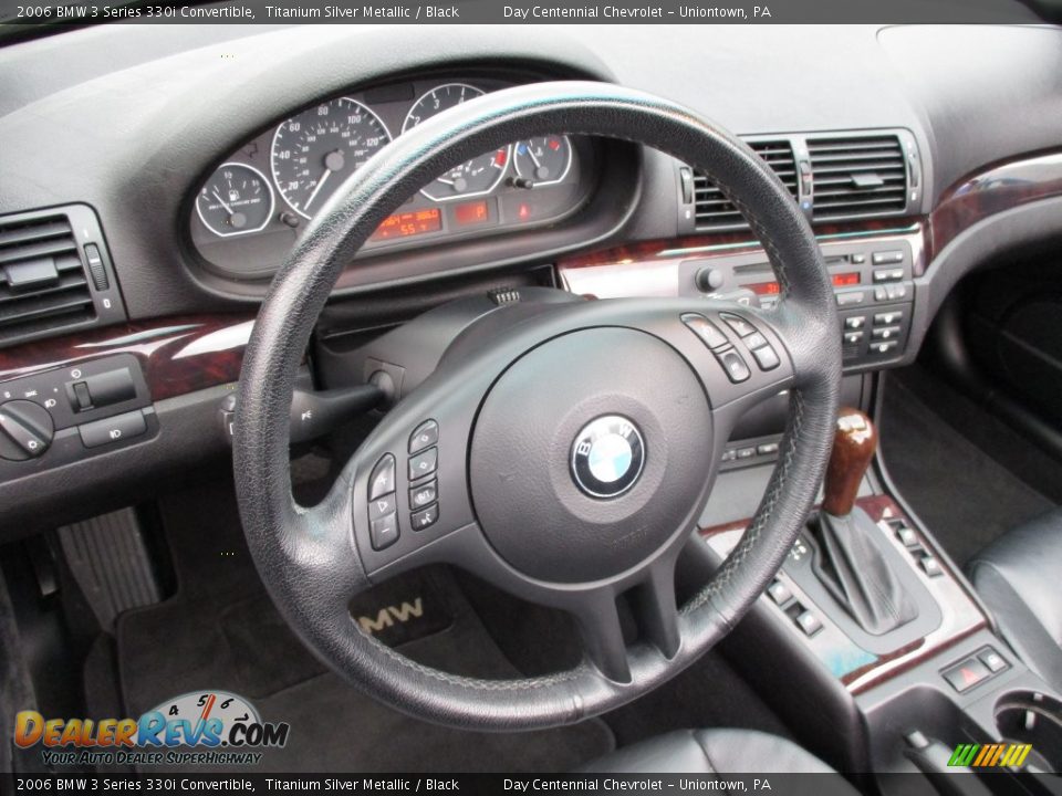 2006 BMW 3 Series 330i Convertible Titanium Silver Metallic / Black Photo #21