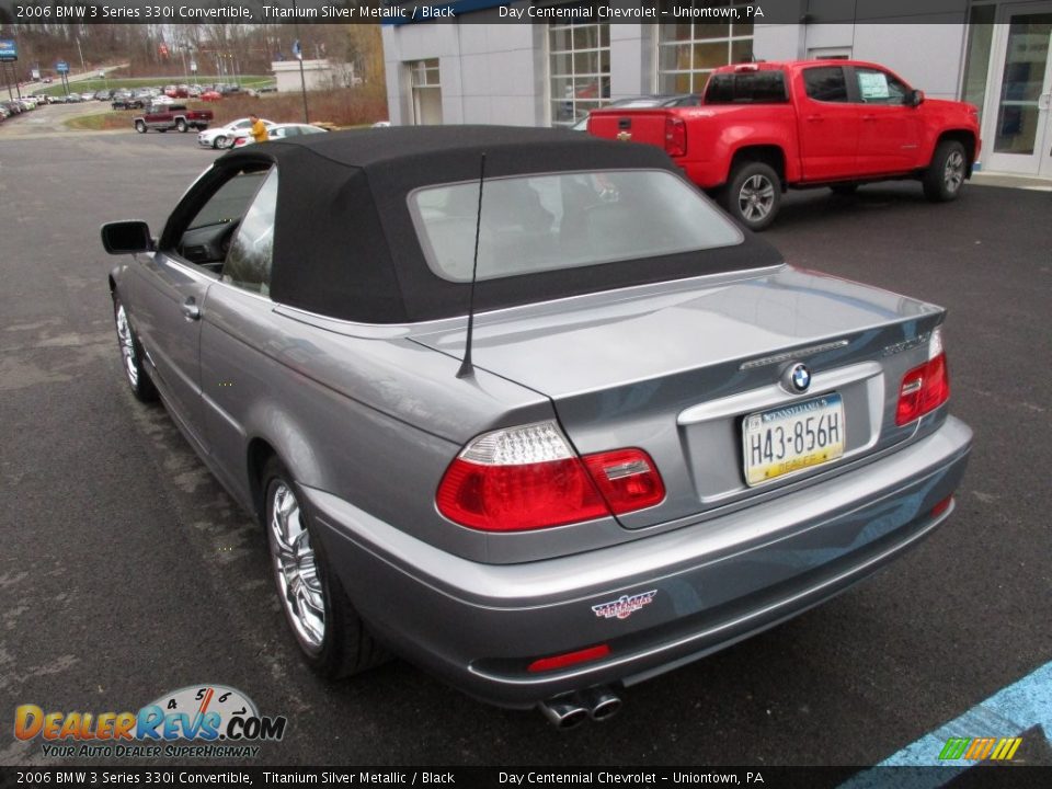 2006 BMW 3 Series 330i Convertible Titanium Silver Metallic / Black Photo #30