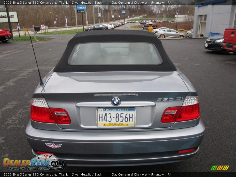 2006 BMW 3 Series 330i Convertible Titanium Silver Metallic / Black Photo #31
