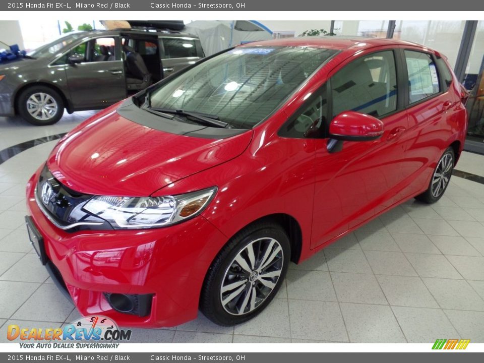2015 Honda Fit EX-L Milano Red / Black Photo #1