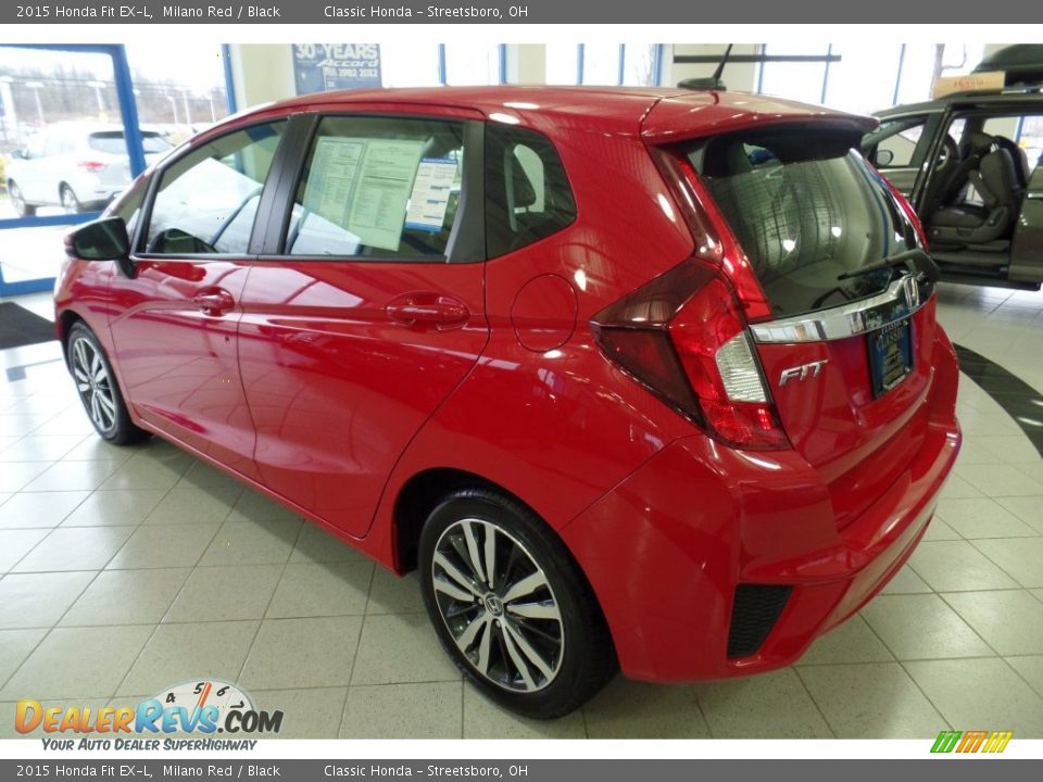 2015 Honda Fit EX-L Milano Red / Black Photo #2