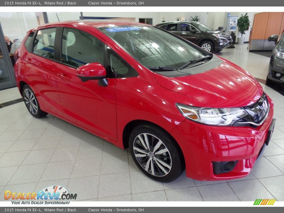 2015 Honda Fit EX-L Milano Red / Black Photo #4