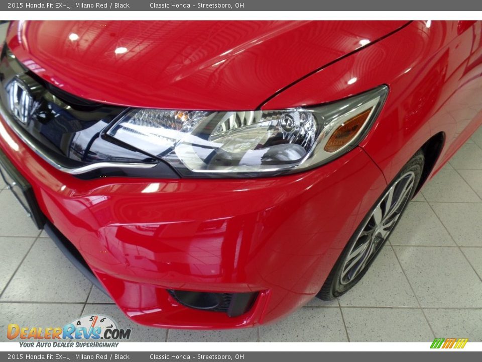 2015 Honda Fit EX-L Milano Red / Black Photo #5