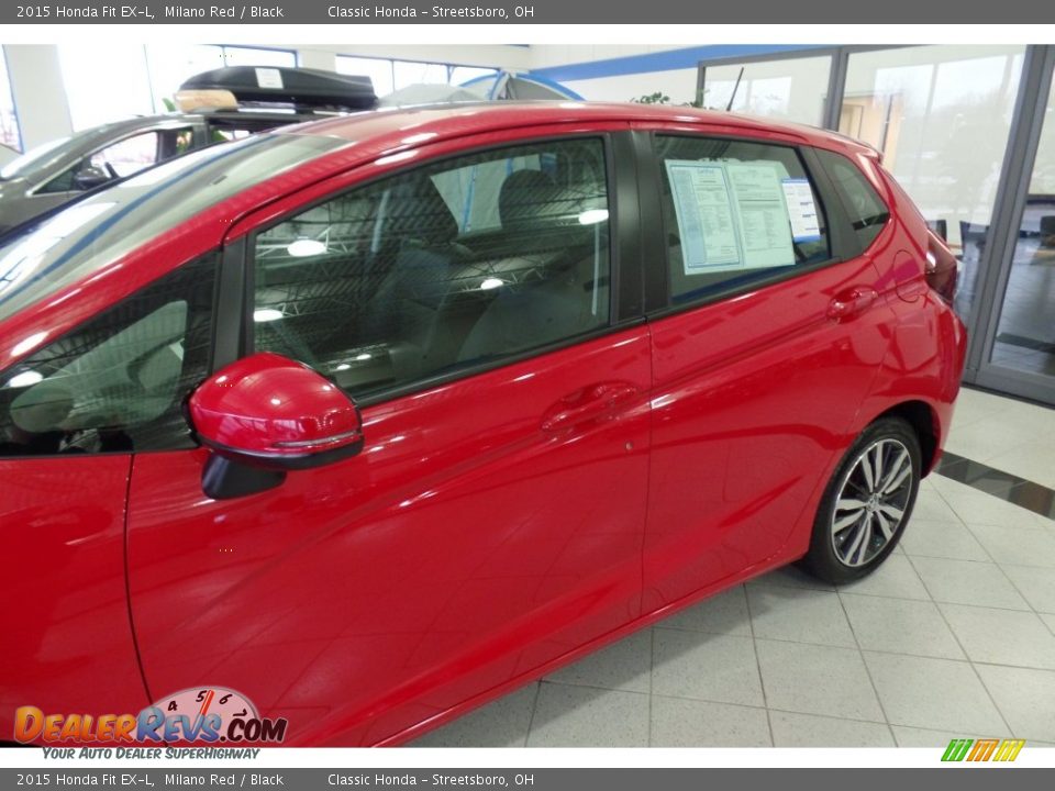 2015 Honda Fit EX-L Milano Red / Black Photo #6