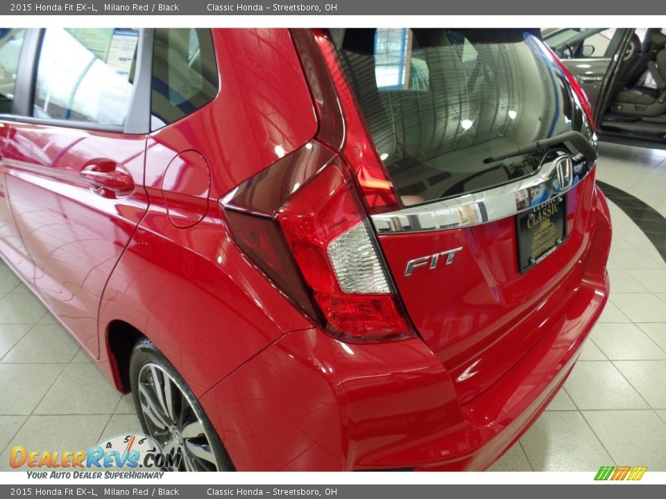 2015 Honda Fit EX-L Milano Red / Black Photo #7