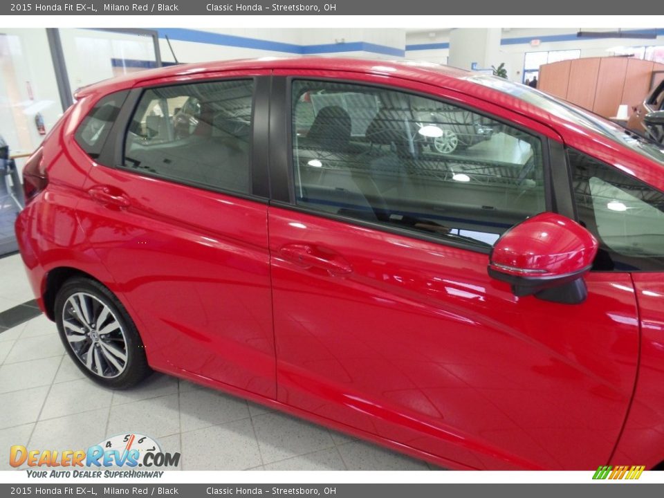 2015 Honda Fit EX-L Milano Red / Black Photo #9