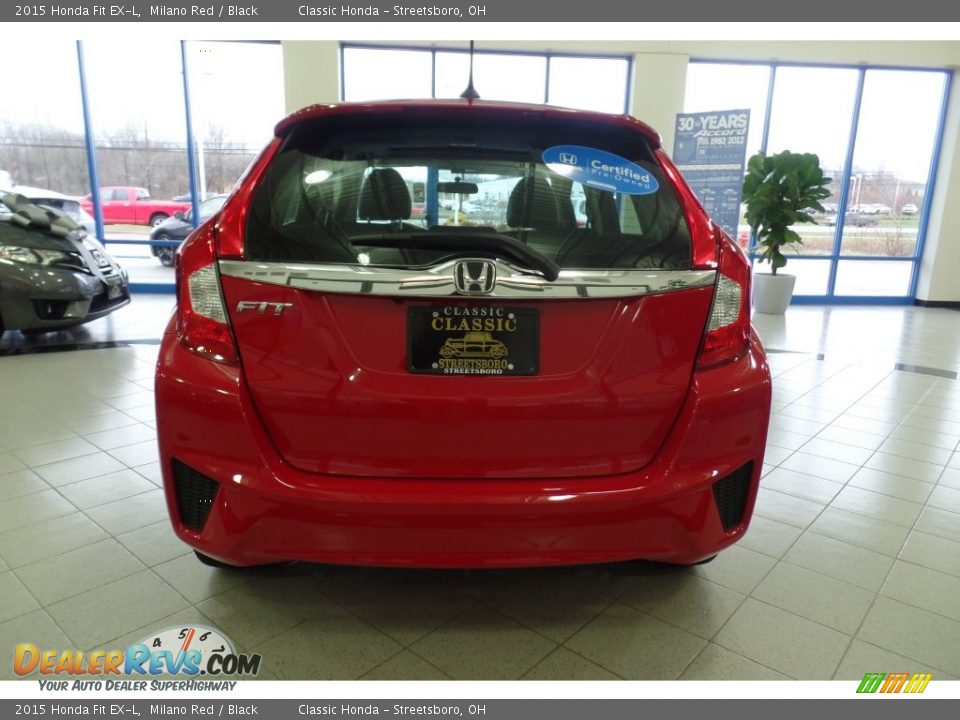 2015 Honda Fit EX-L Milano Red / Black Photo #12