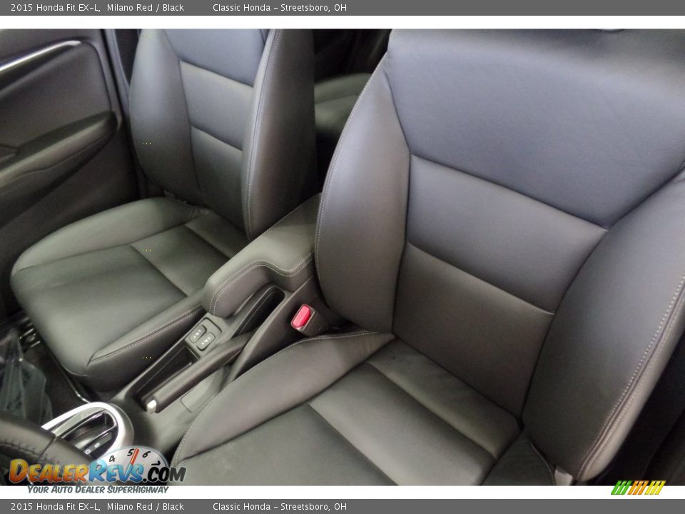 2015 Honda Fit EX-L Milano Red / Black Photo #14