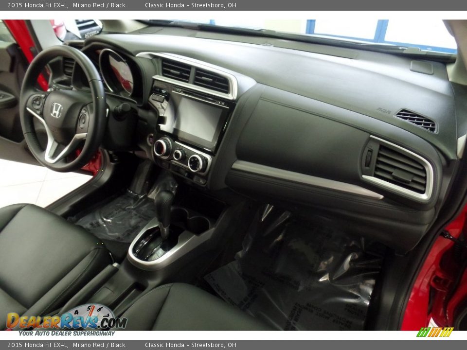 2015 Honda Fit EX-L Milano Red / Black Photo #17