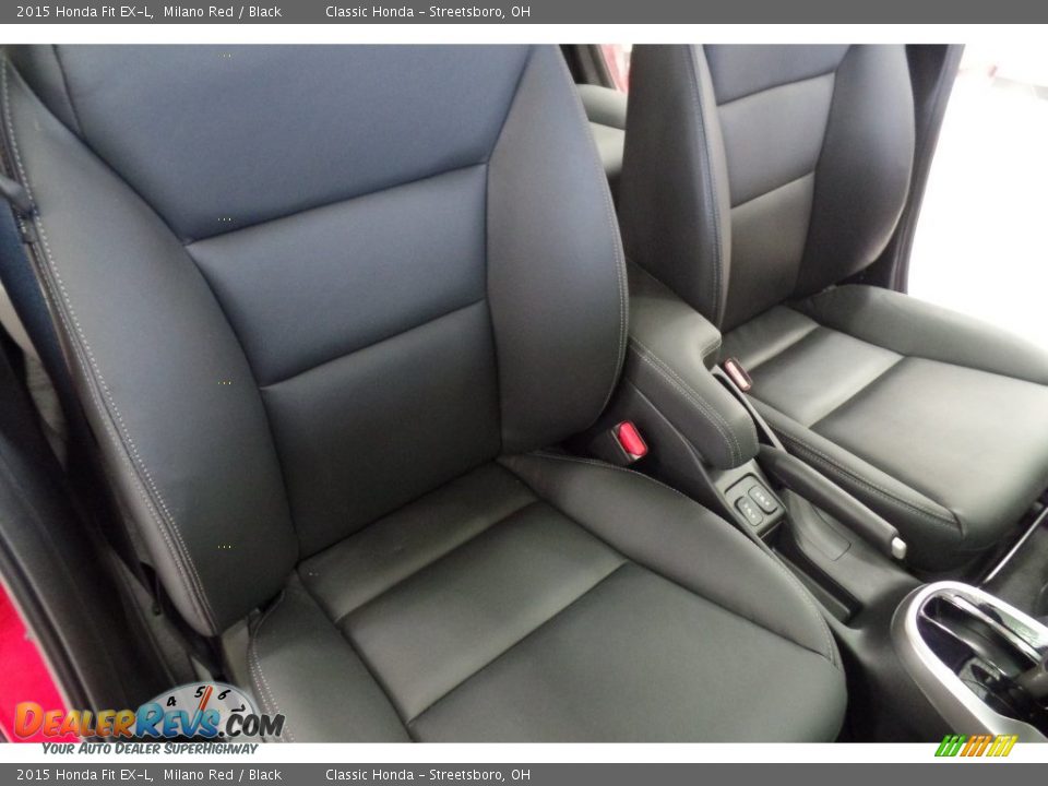 2015 Honda Fit EX-L Milano Red / Black Photo #18