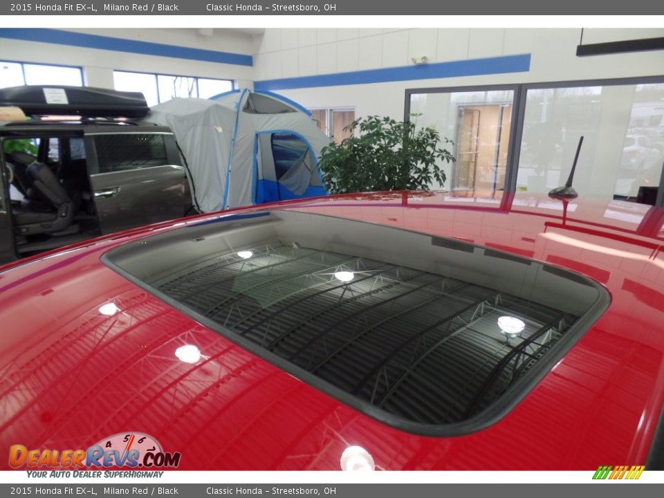 2015 Honda Fit EX-L Milano Red / Black Photo #23