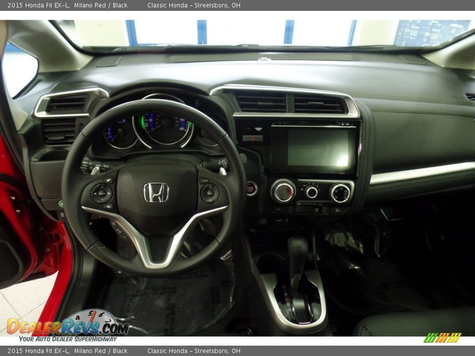 2015 Honda Fit EX-L Milano Red / Black Photo #25