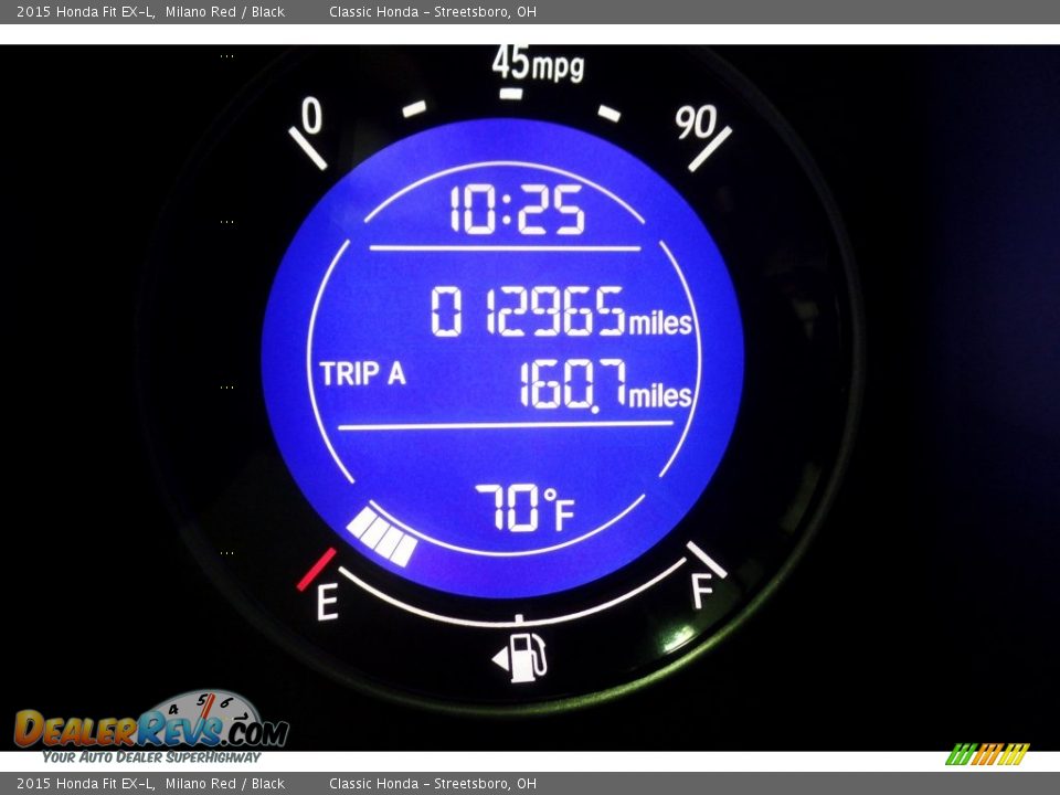 2015 Honda Fit EX-L Milano Red / Black Photo #27