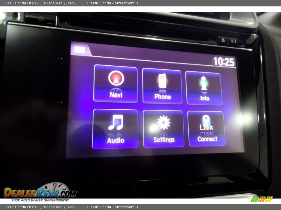 2015 Honda Fit EX-L Milano Red / Black Photo #28