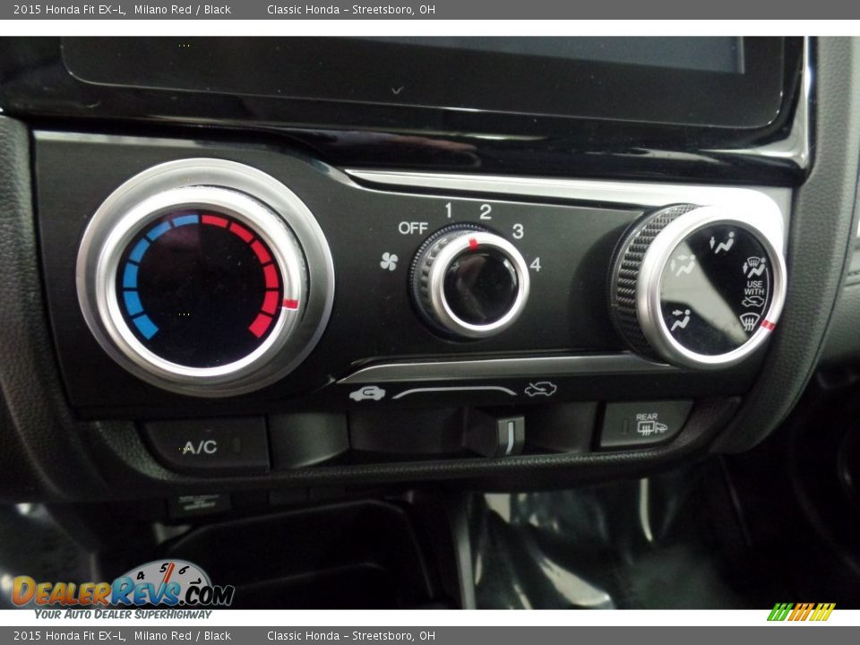 2015 Honda Fit EX-L Milano Red / Black Photo #29