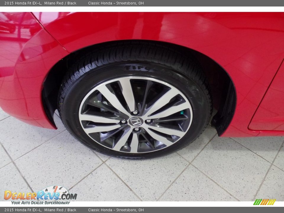2015 Honda Fit EX-L Milano Red / Black Photo #32