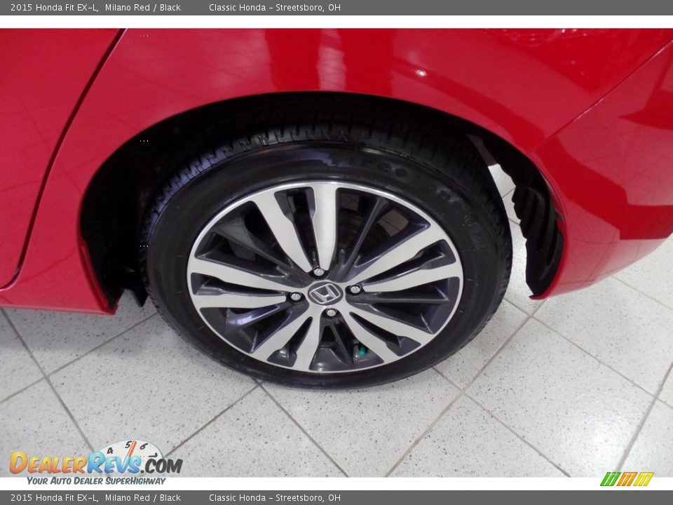 2015 Honda Fit EX-L Milano Red / Black Photo #33