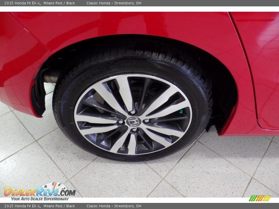 2015 Honda Fit EX-L Milano Red / Black Photo #34