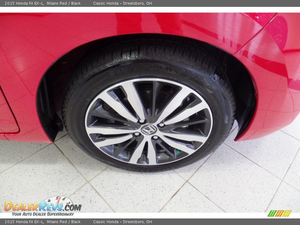 2015 Honda Fit EX-L Milano Red / Black Photo #35