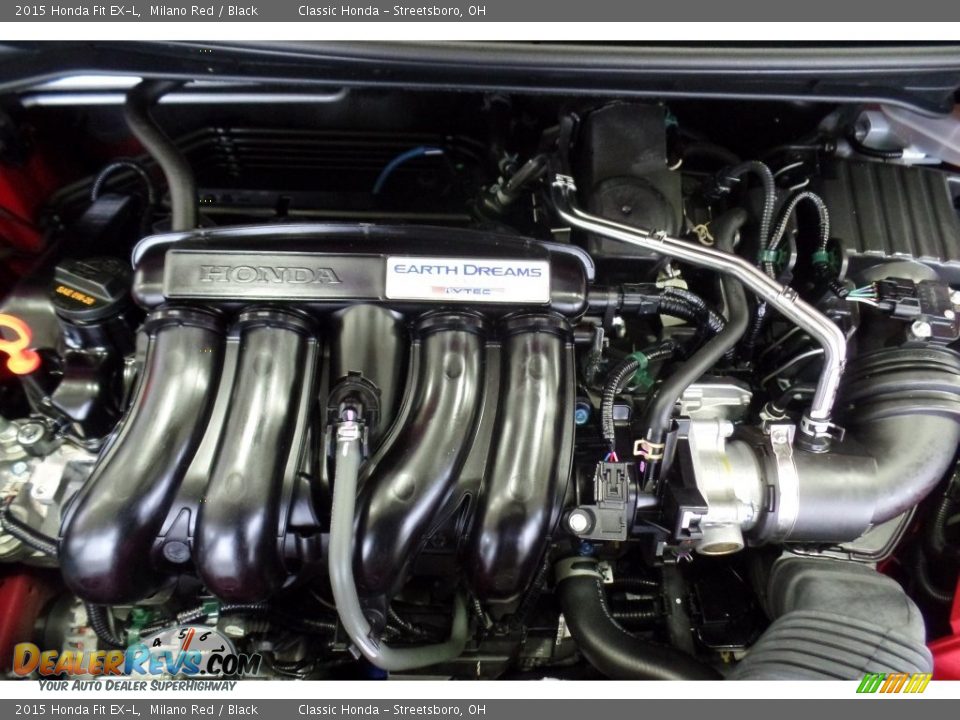 2015 Honda Fit EX-L Milano Red / Black Photo #36