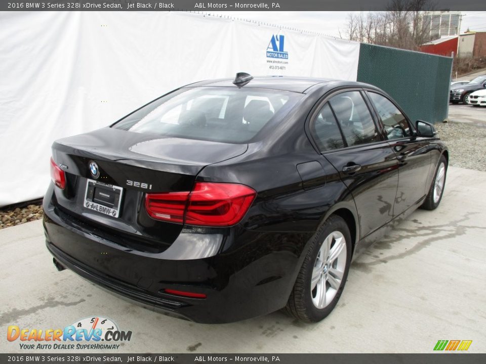 2016 BMW 3 Series 328i xDrive Sedan Jet Black / Black Photo #4
