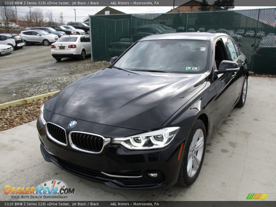 2016 BMW 3 Series 328i xDrive Sedan Jet Black / Black Photo #6