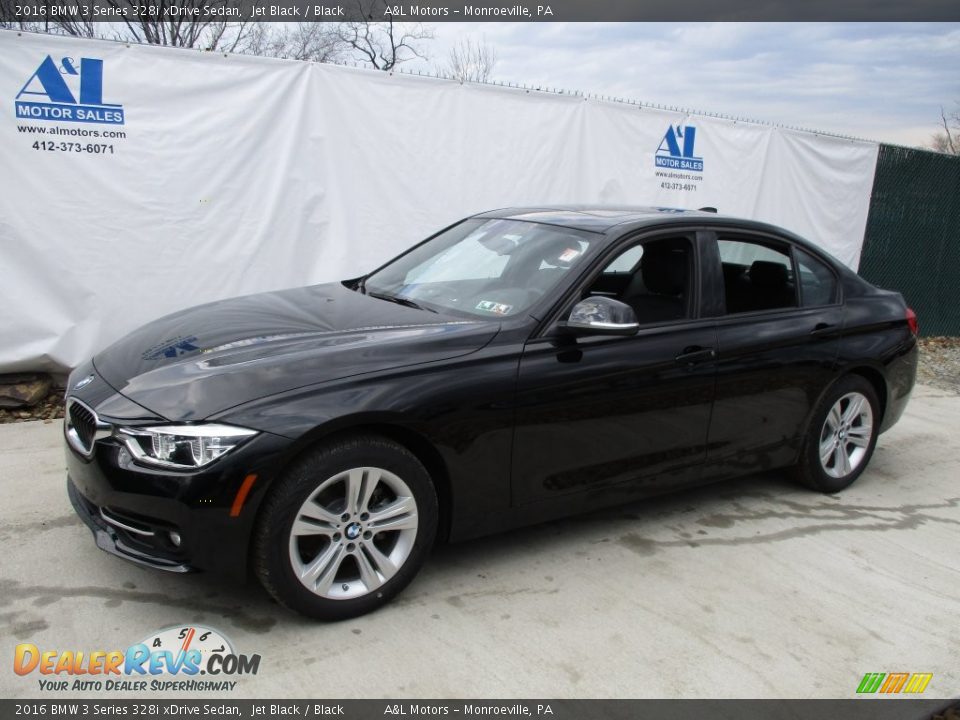 2016 BMW 3 Series 328i xDrive Sedan Jet Black / Black Photo #8
