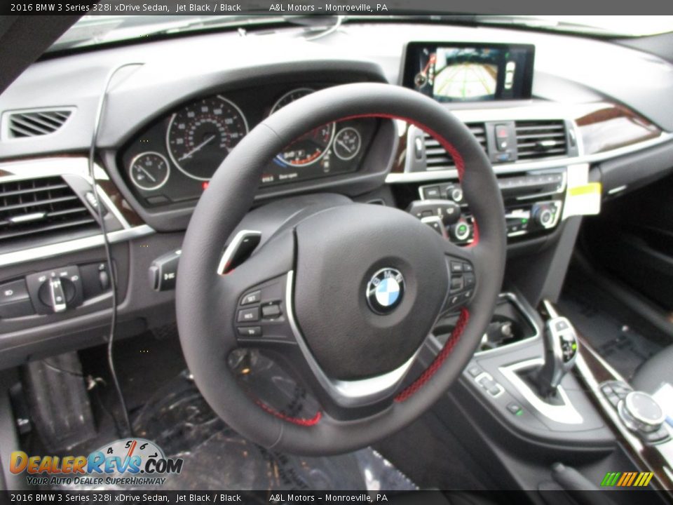 2016 BMW 3 Series 328i xDrive Sedan Jet Black / Black Photo #14