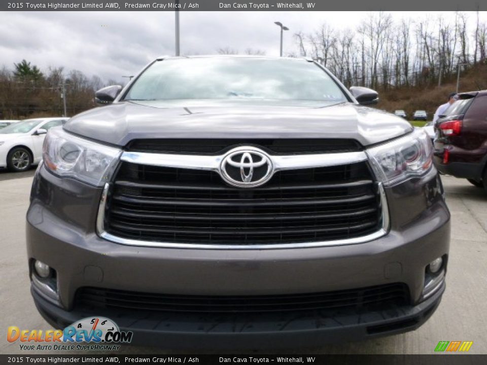 2015 Toyota Highlander Limited AWD Predawn Gray Mica / Ash Photo #12