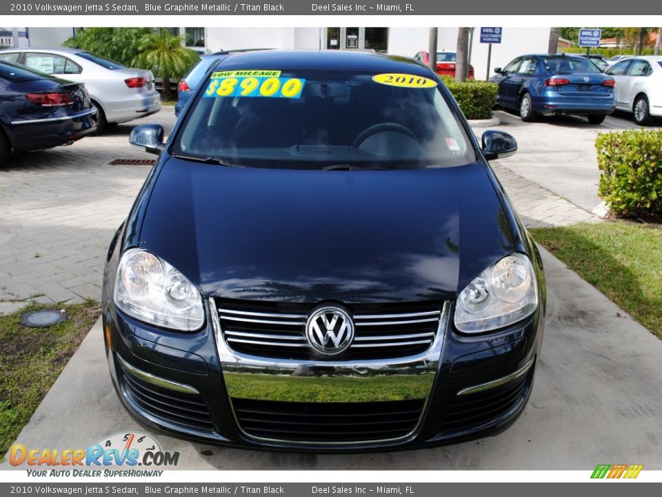 2010 Volkswagen Jetta S Sedan Blue Graphite Metallic / Titan Black Photo #3