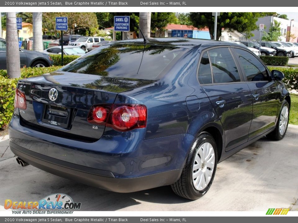 2010 Volkswagen Jetta S Sedan Blue Graphite Metallic / Titan Black Photo #9