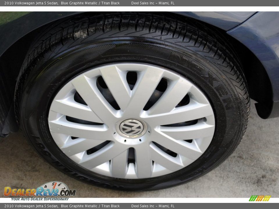 2010 Volkswagen Jetta S Sedan Blue Graphite Metallic / Titan Black Photo #11