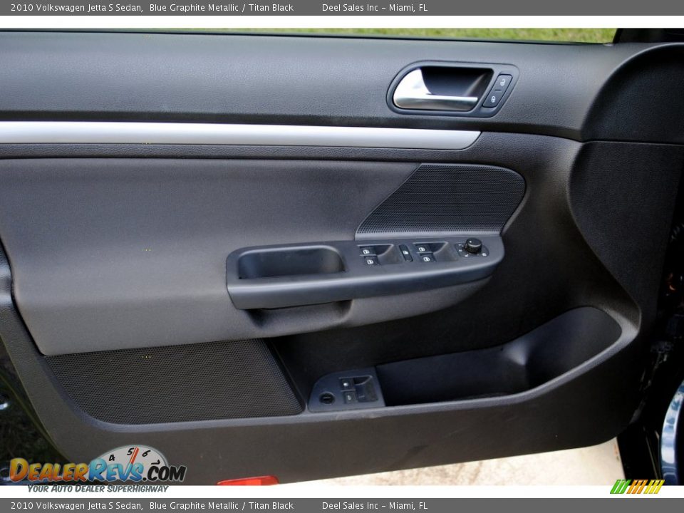 2010 Volkswagen Jetta S Sedan Blue Graphite Metallic / Titan Black Photo #15