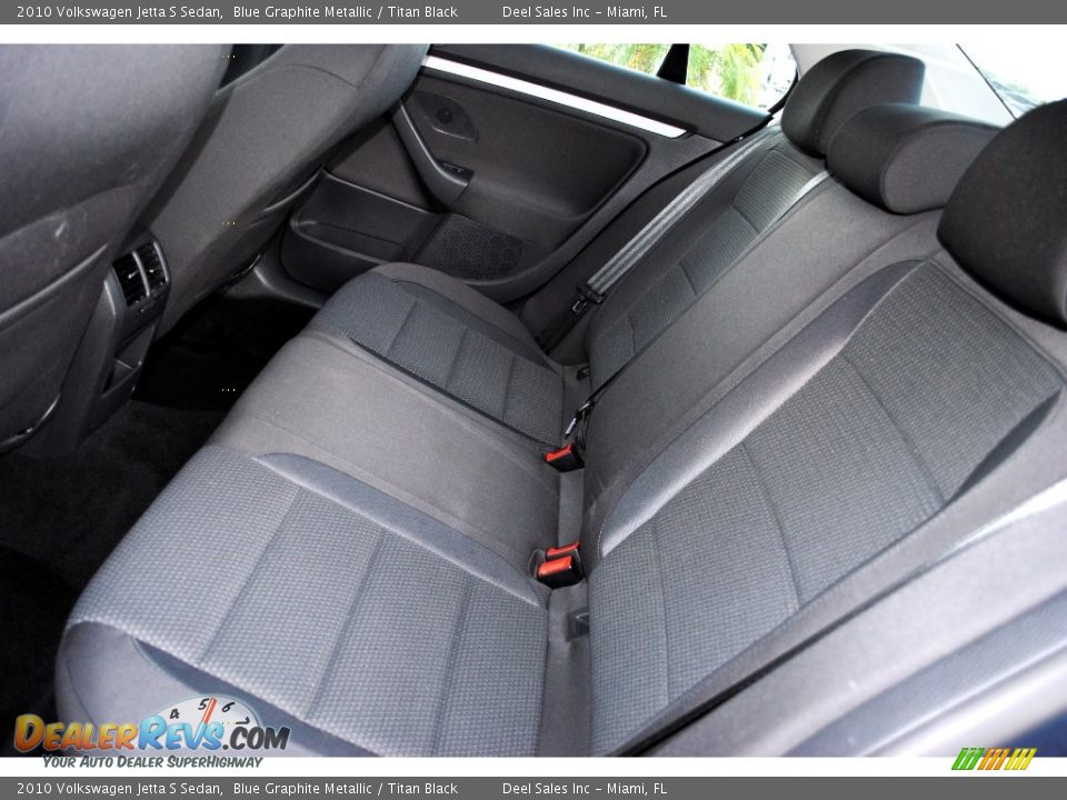 2010 Volkswagen Jetta S Sedan Blue Graphite Metallic / Titan Black Photo #18
