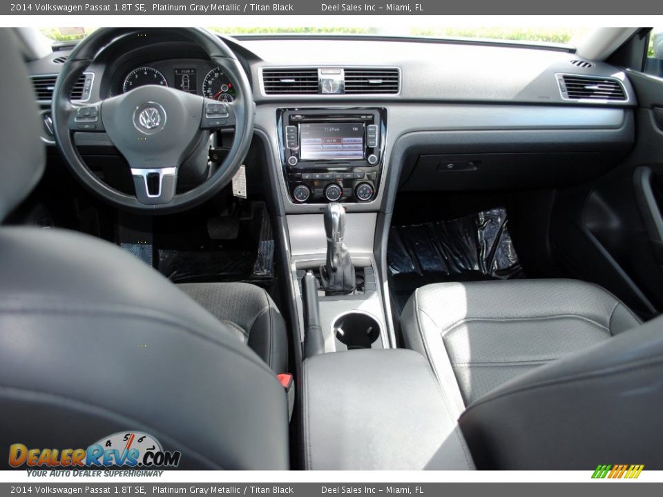 2014 Volkswagen Passat 1.8T SE Platinum Gray Metallic / Titan Black Photo #13