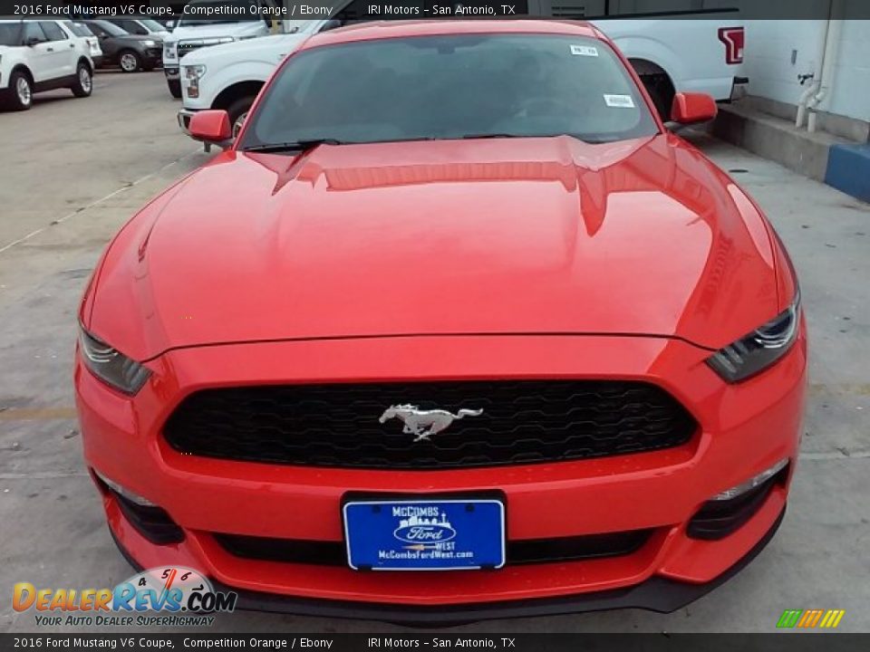 2016 Ford Mustang V6 Coupe Competition Orange / Ebony Photo #6