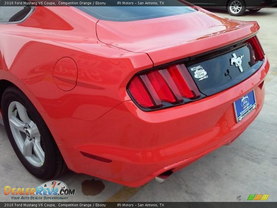 2016 Ford Mustang V6 Coupe Competition Orange / Ebony Photo #10