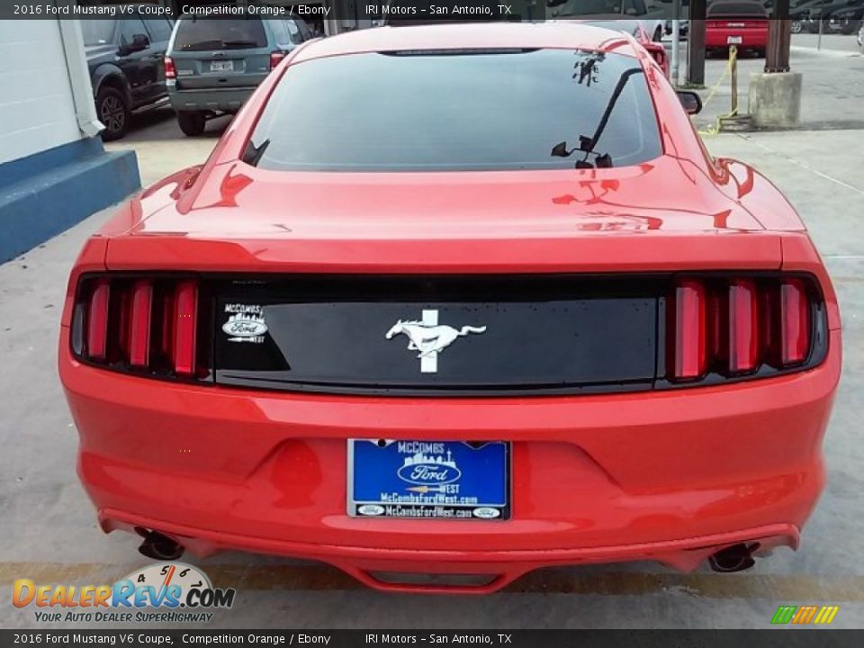 2016 Ford Mustang V6 Coupe Competition Orange / Ebony Photo #11