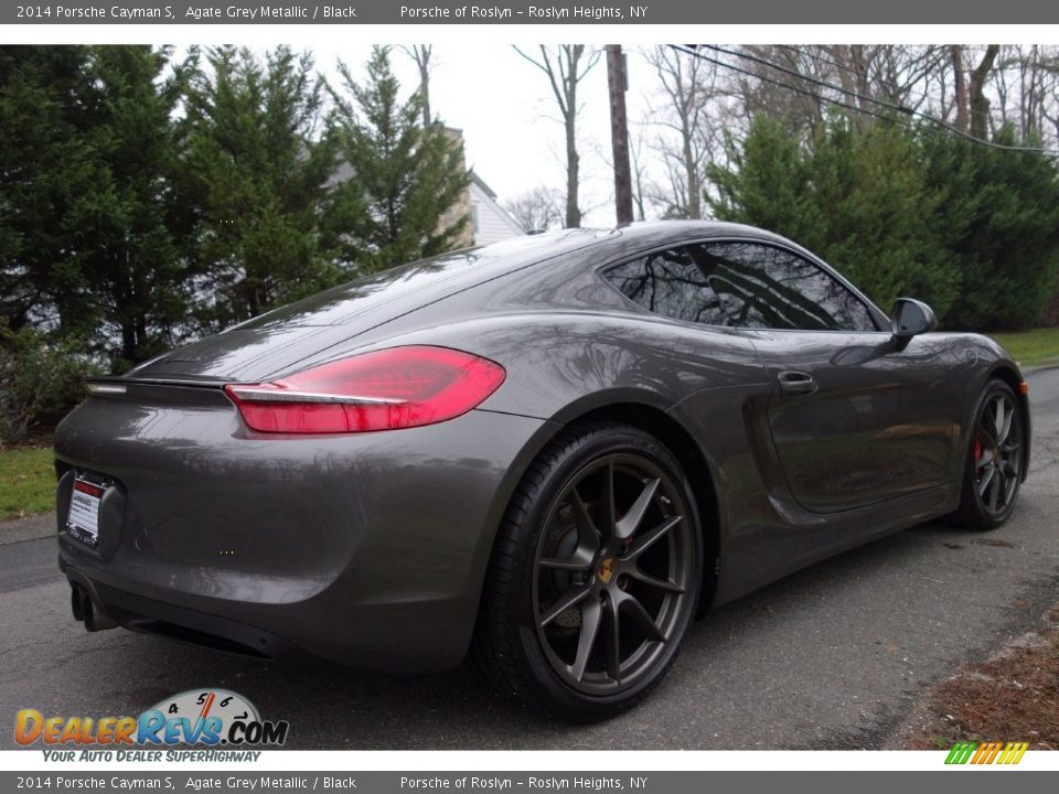 2014 Porsche Cayman S Agate Grey Metallic / Black Photo #6