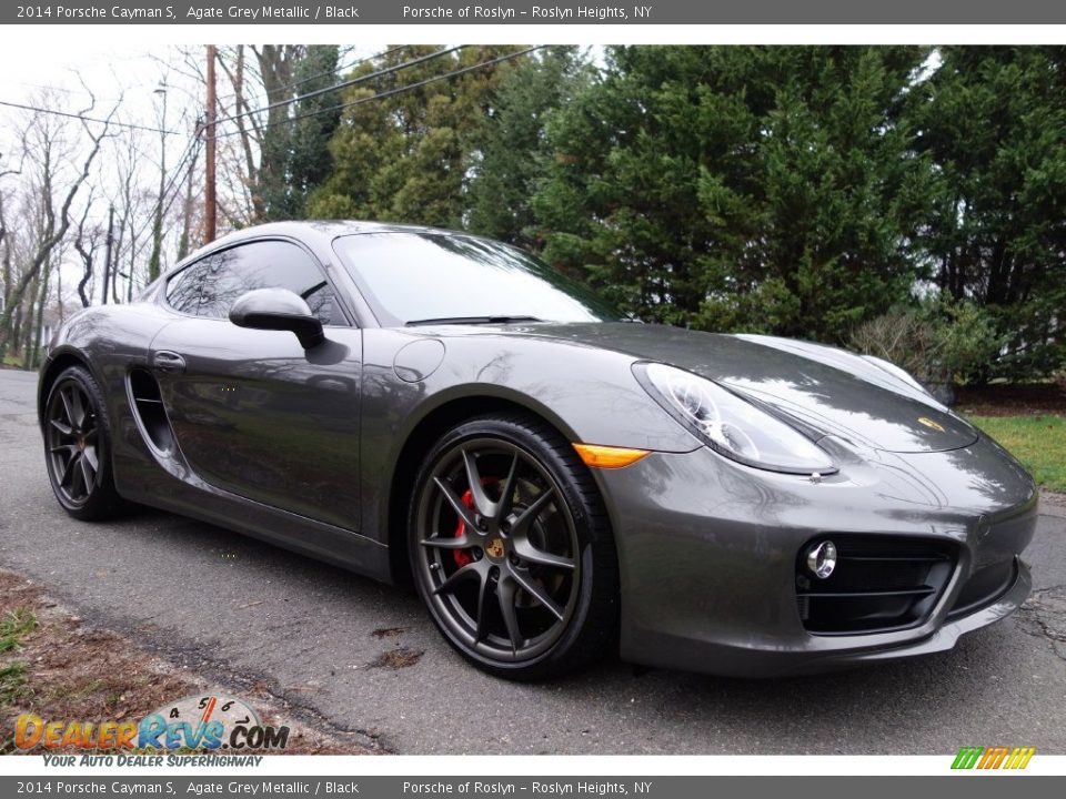 2014 Porsche Cayman S Agate Grey Metallic / Black Photo #8